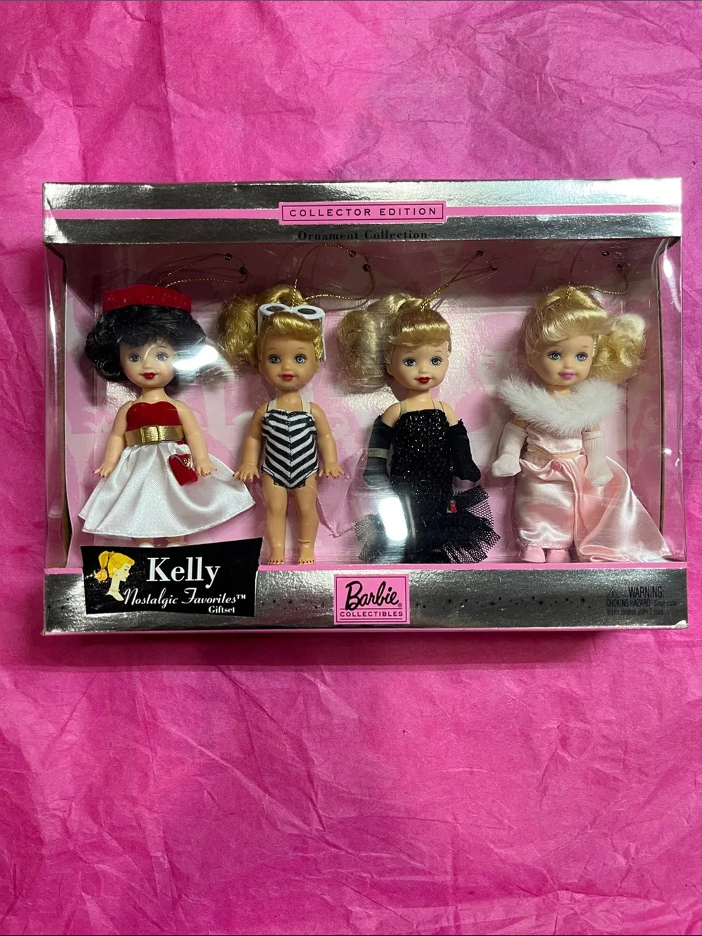 Mattel Kelly Collector Edition 4-Piece Doll Giftset - Pink, Black, White, Red